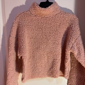 Shein cropped Sherpa